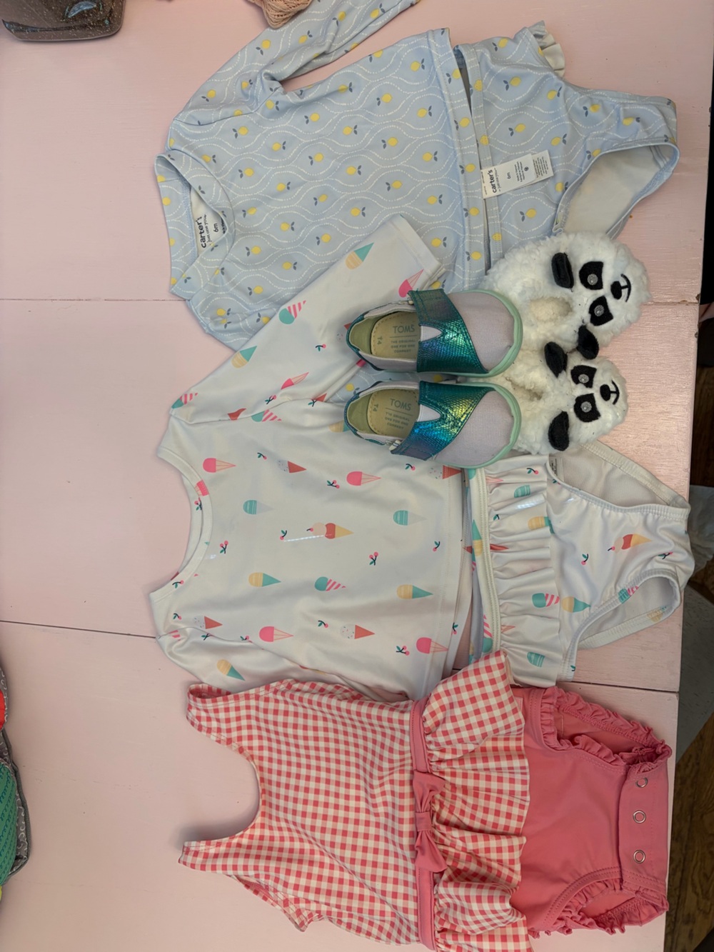 Baby girl swim and shoe bundle